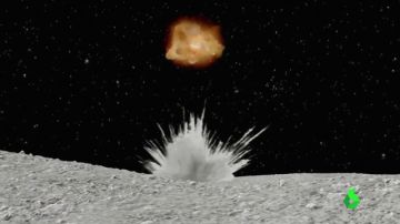 Recreación del impacto de un asteroide