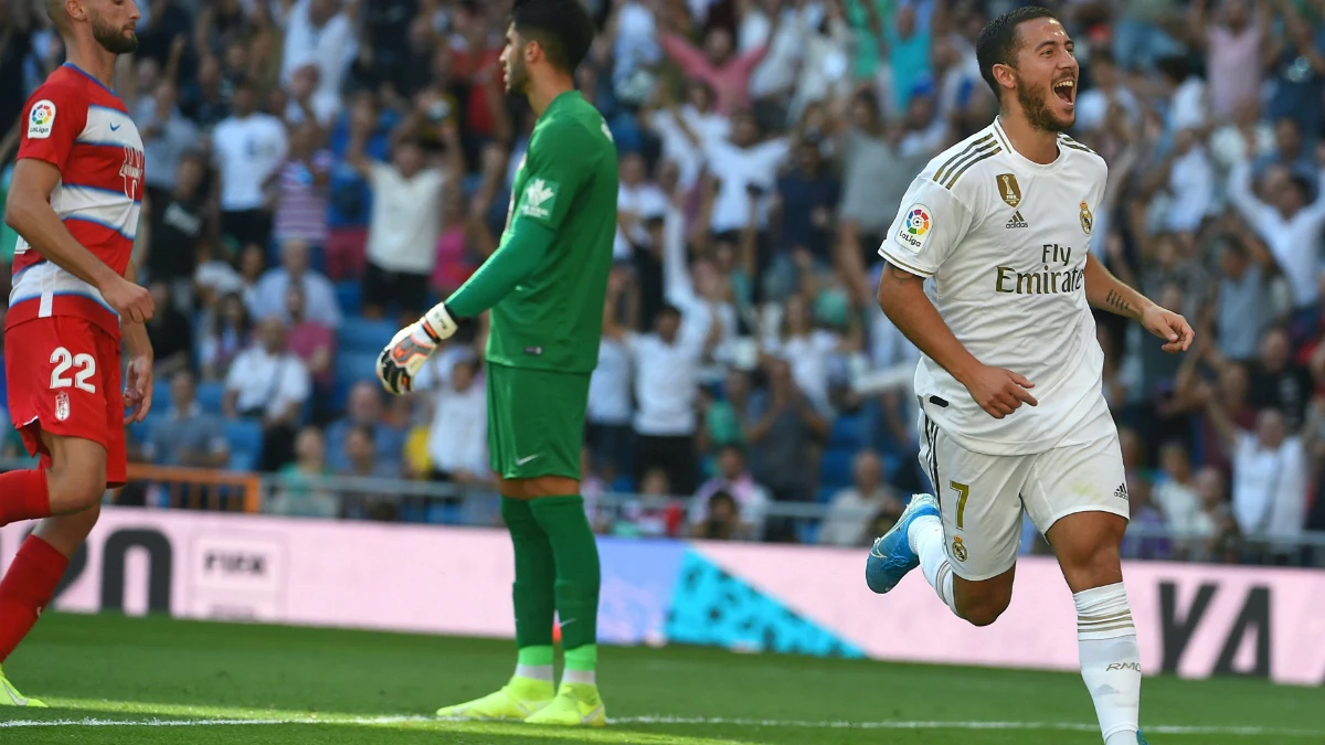 Eden Hazard celebra un gol