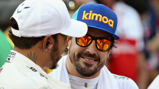 Hamilton, con Alonso Hamilton, con Alonso
