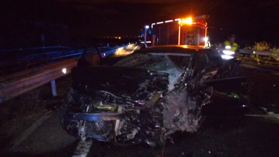 Imagen del accidente en Navarra Imagen del accidente en Navarra