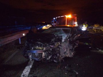Imagen del accidente en Navarra Imagen del accidente en Navarra
