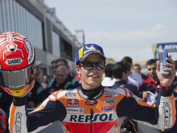 Marc Márquez celebra una victoria Marc Márquez celebra una victoria