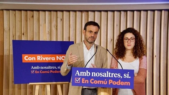 El portavoz de ECP, Jaume Asens, y la candidata de ECP al Congreso Aina Vidal El portavoz de ECP, Jaume Asens, y la candidata de ECP al Congreso Aina Vidal