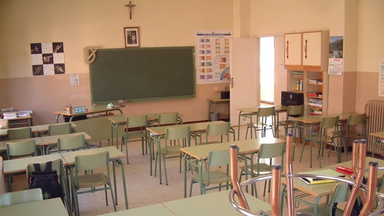 Un aula de un colegio Un aula de un colegio