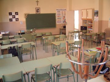 Un aula de un colegio Un aula de un colegio