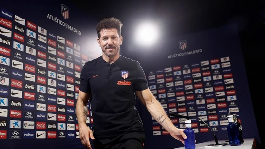Simeone, en rueda de prensa Simeone, en rueda de prensa