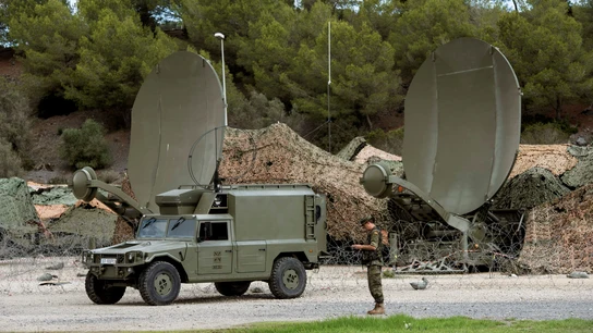 Un vehículo militar "Lince" en Líbano Un vehículo militar "Lince" en Líbano