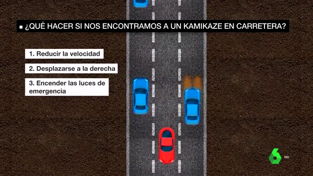 Qué hacer ante un kamikaze en la carretera