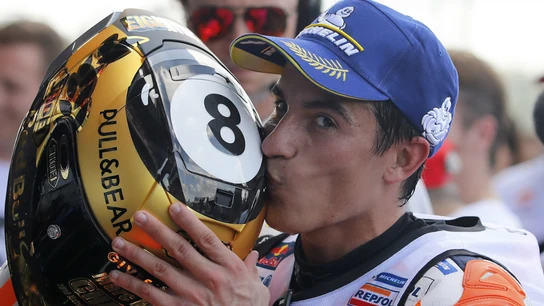 Márquez celebra su octavo Mundial Márquez celebra su octavo Mundial