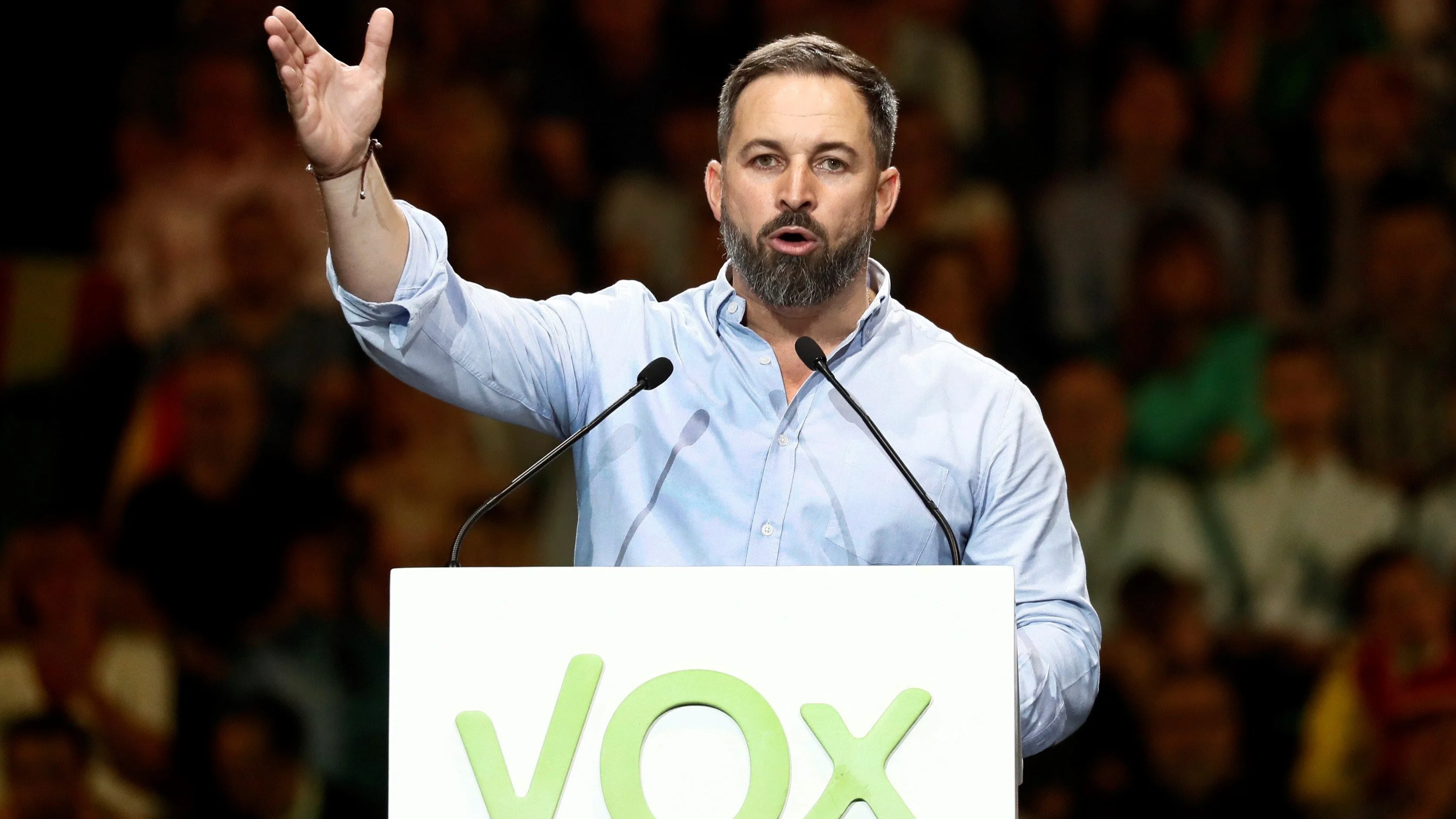 El líder de Vox, Santiago Abascal