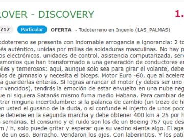 Imagen del anuncio de la venta de un todoterreno en Canarias Imagen del anuncio de la venta de un todoterreno en Canarias