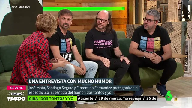 Cristina Pardo, José Mota, Santiago Segura y Florentino Fernández