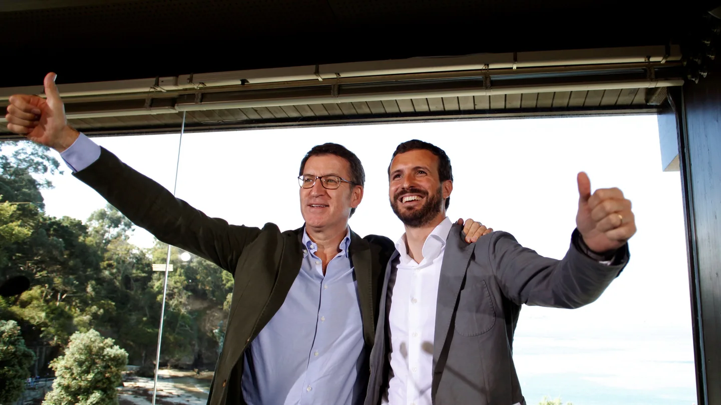 Pablo Casado junto a Alberto Núñez Feijóo Pablo Casado junto a Alberto Núñez Feijóo