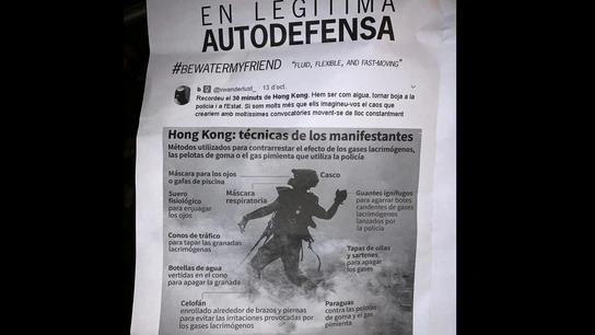 Panfleto de los CDR para actuar en "legítima autodefensa" Panfleto de los CDR para actuar en "legítima autodefensa"