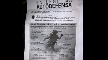 Panfleto de los CDR para actuar en "legítima autodefensa"