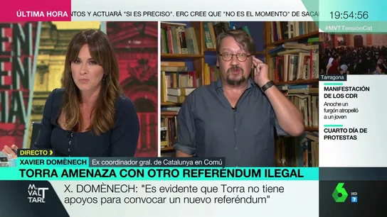 Xavier Domènech: "Hay una situación de excepcionalidad en Cataluña por una sentencia que nunca debería haberse producido en esos términos" Xavier Domènech: "Hay una situación de excepcionalidad en Cataluña por una sentencia que nunca debería haberse producido en esos términos"