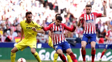 Momento del Atlético de Madrid-Villarreal de la temporada 2018/2019