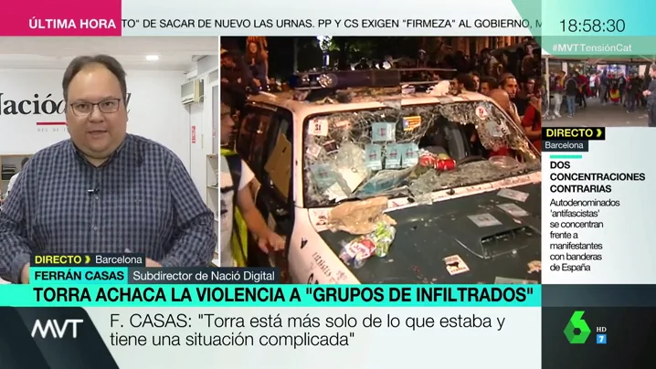 Ferran Casas: "Me sorprende que Sánchez convoque antes a un pirómano llamado Albert Rivera que a Torra para hablar de Cataluña"