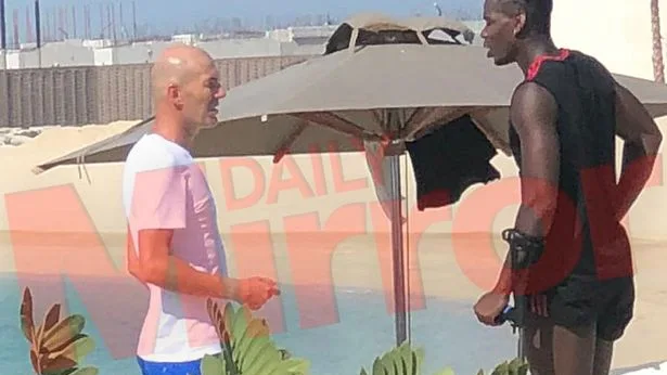 Zidane y Pogba, reunidos en Dubai