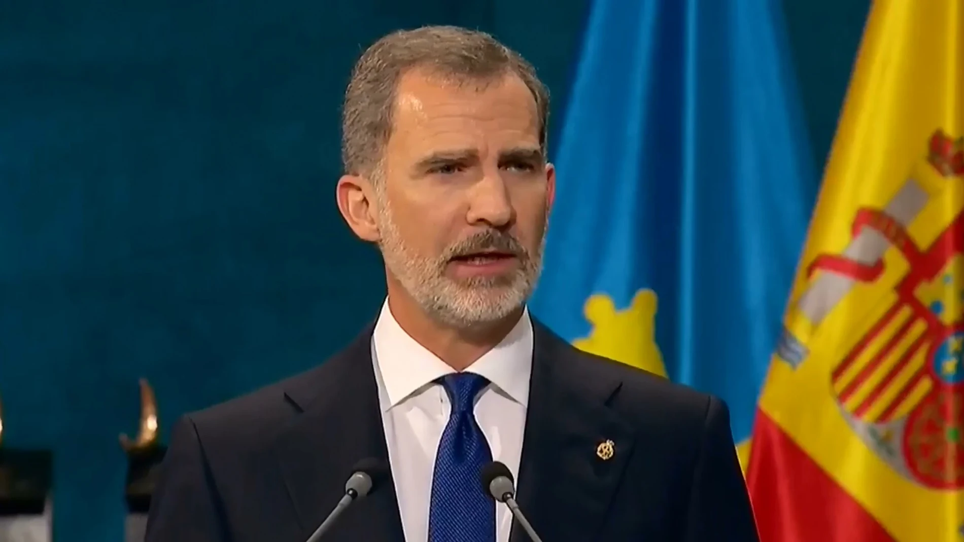 El Rey Felipe pronuncia su discurso en los Premios Princesa de Asturias