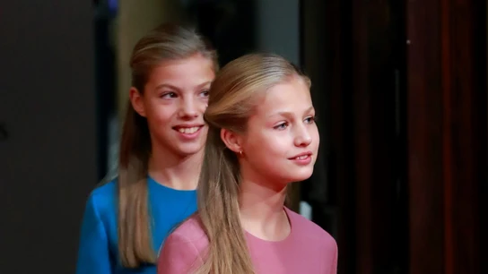 La princesa Leonor y la infanta Sofía en Oviedo. La princesa Leonor y la infanta Sofía en Oviedo.