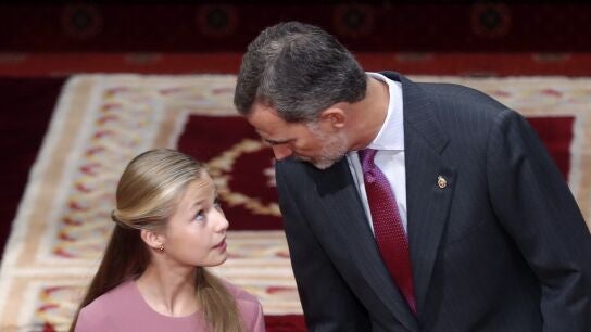El rey Felipe VI y la princesa de Asturias.
