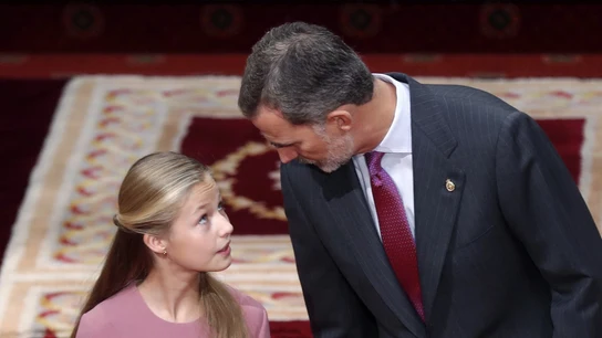 El rey Felipe VI y la princesa de Asturias. El rey Felipe VI y la princesa de Asturias.