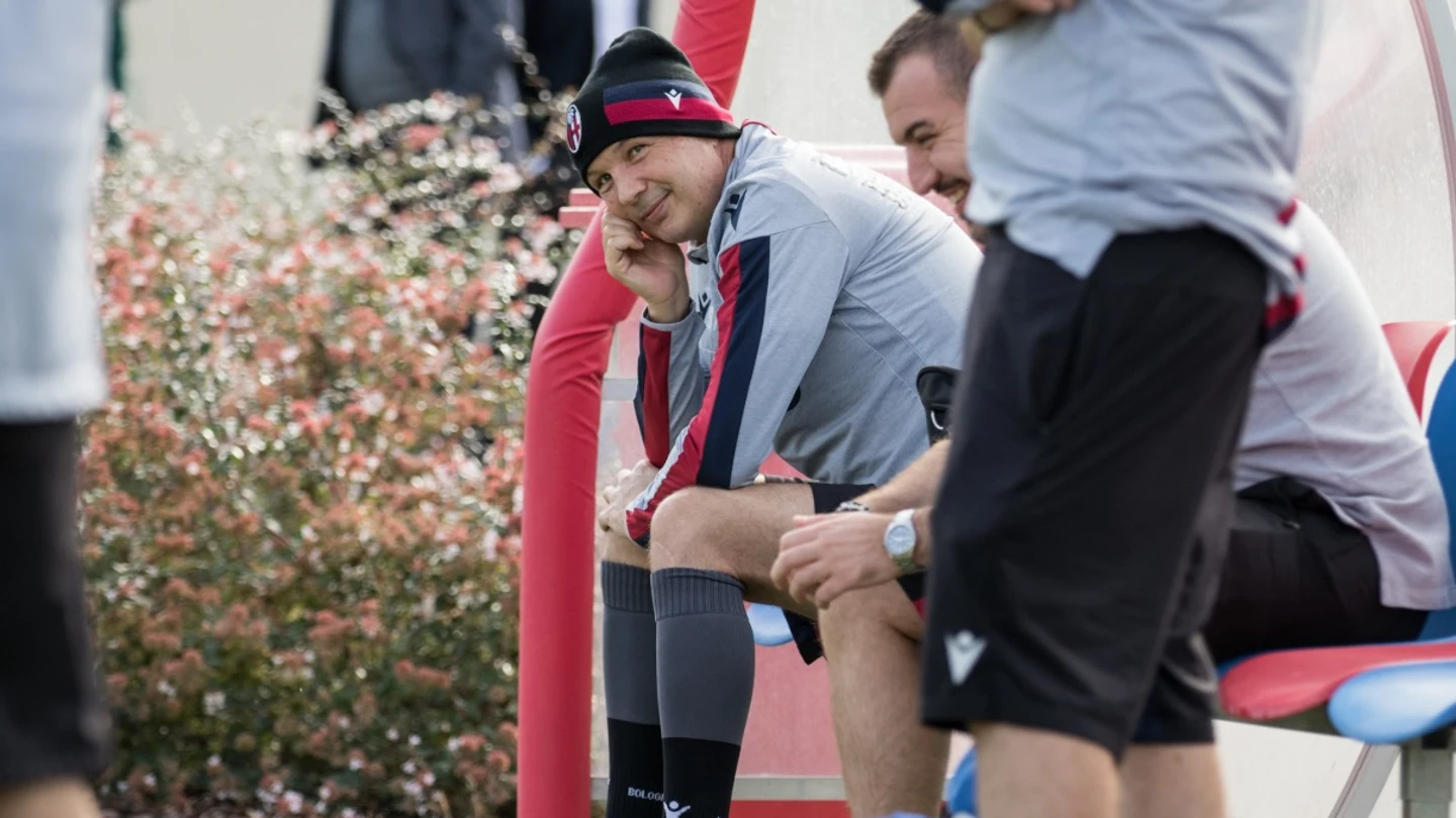 Sinisa Mihajlovic, en su regreso a los entrenamientos con el Bolonia Sinisa Mihajlovic, en su regreso a los entrenamientos con el Bolonia