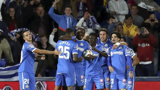 El Getafe celebra un gol El Getafe celebra un gol