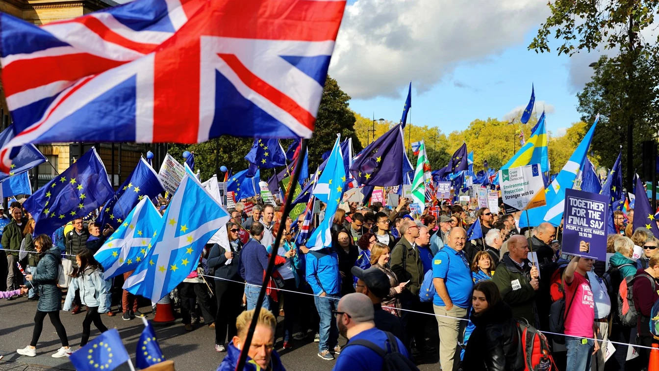 Manifestación para pedir un segundo referéndum del Brexit