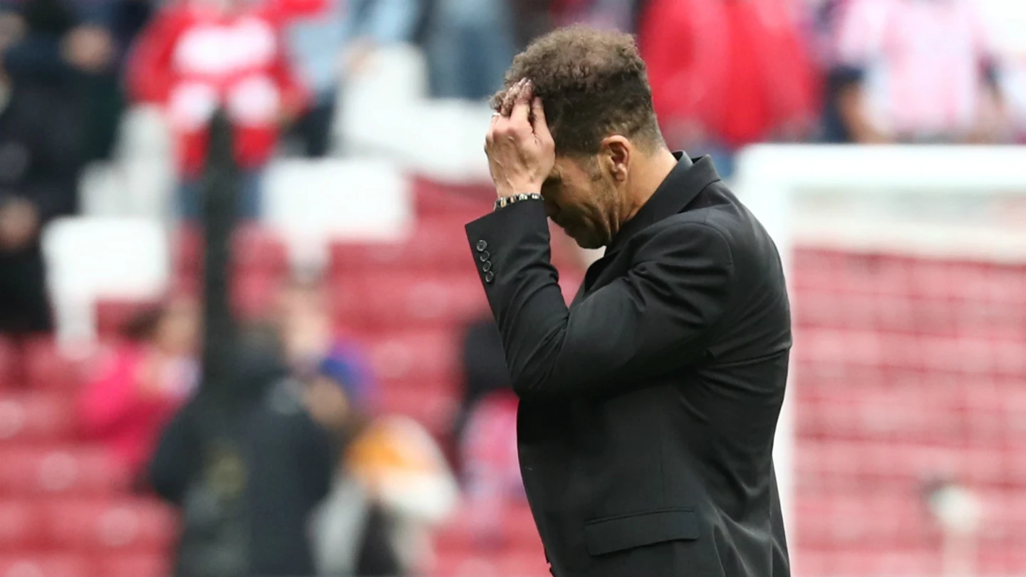 Simeone, cabizbajo Simeone, cabizbajo