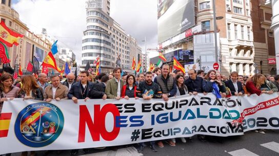 Manifestaci&oacute;n de Jusapol por la equiparaci&oacute;n salarial