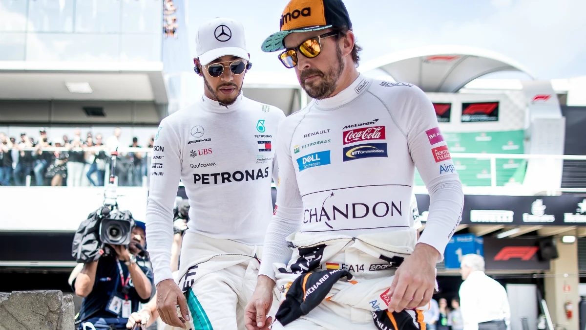 Fernando Alonso y Lewis Hamilton