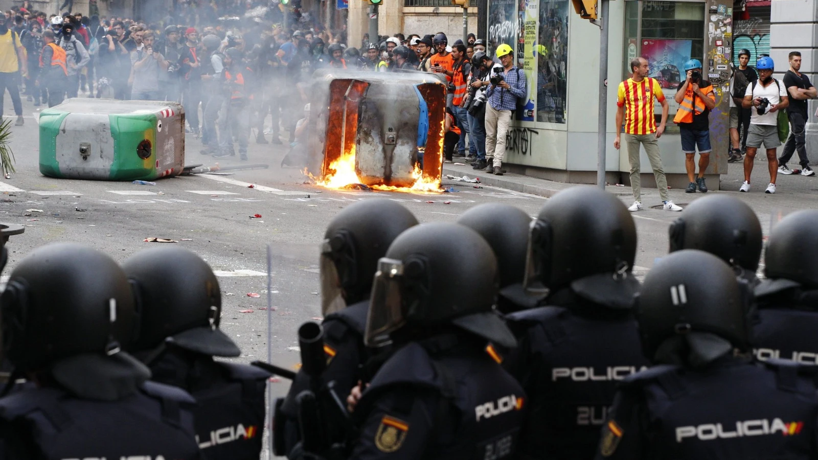 Protestas en Cataluña