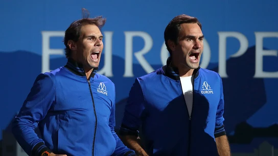 Nadal, con Federer Nadal, con Federer