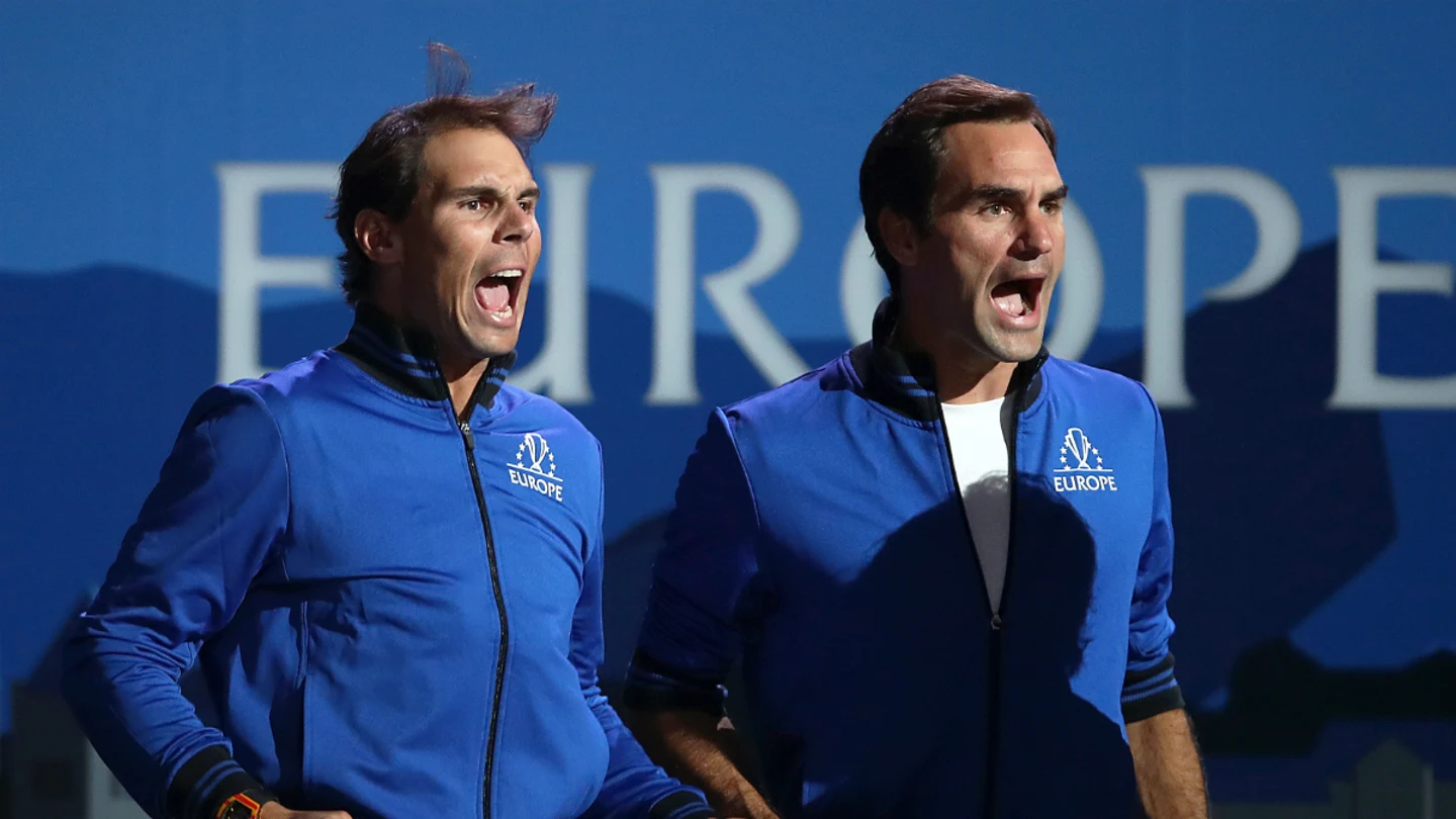 Nadal, con Federer Nadal, con Federer