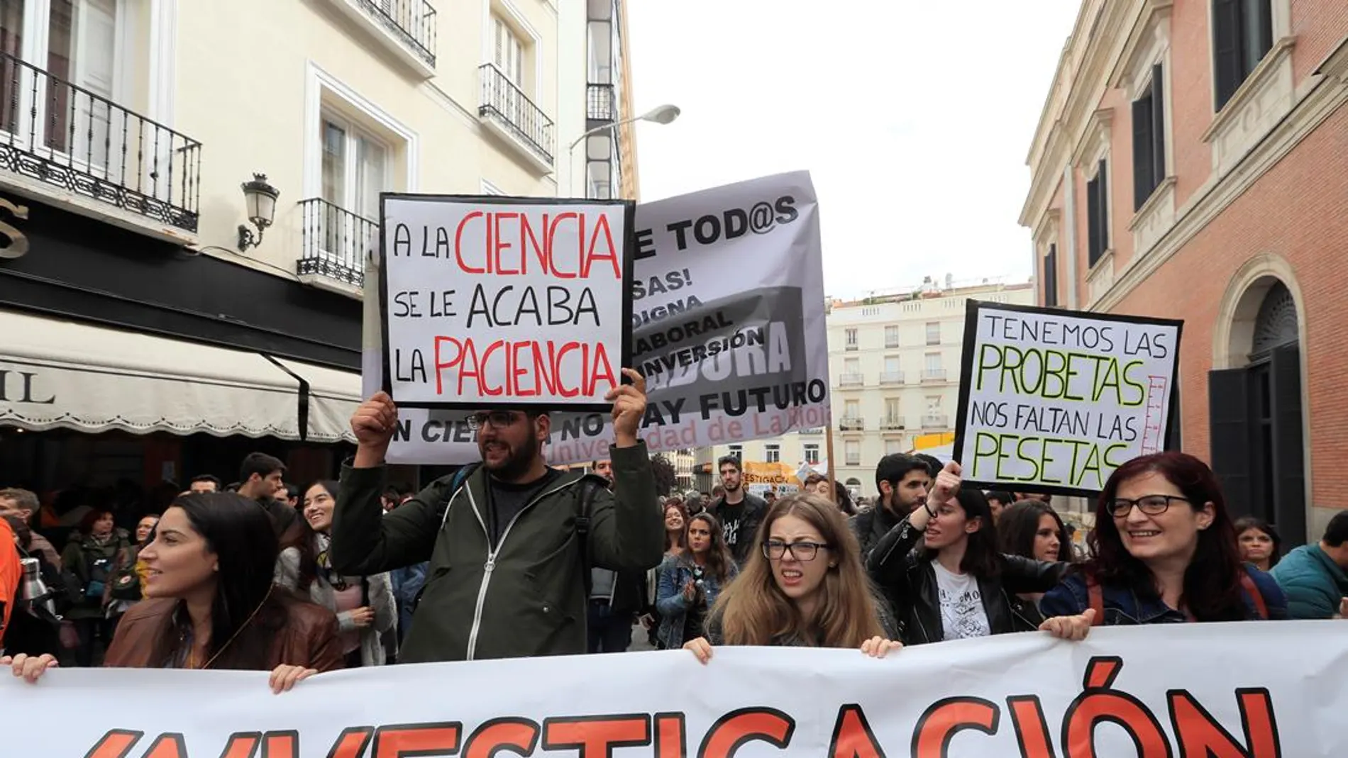 "Marcha por la ciencia" en Madrid