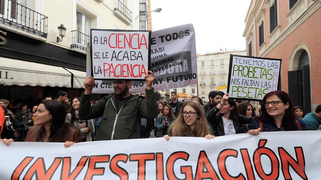 "Marcha por la ciencia" en Madrid