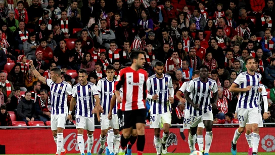 El Valladolid celebra un gol El Valladolid celebra un gol