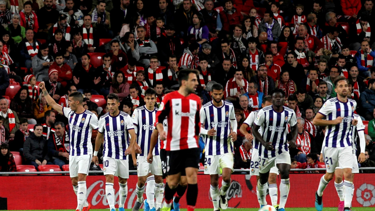 El Valladolid celebra un gol El Valladolid celebra un gol