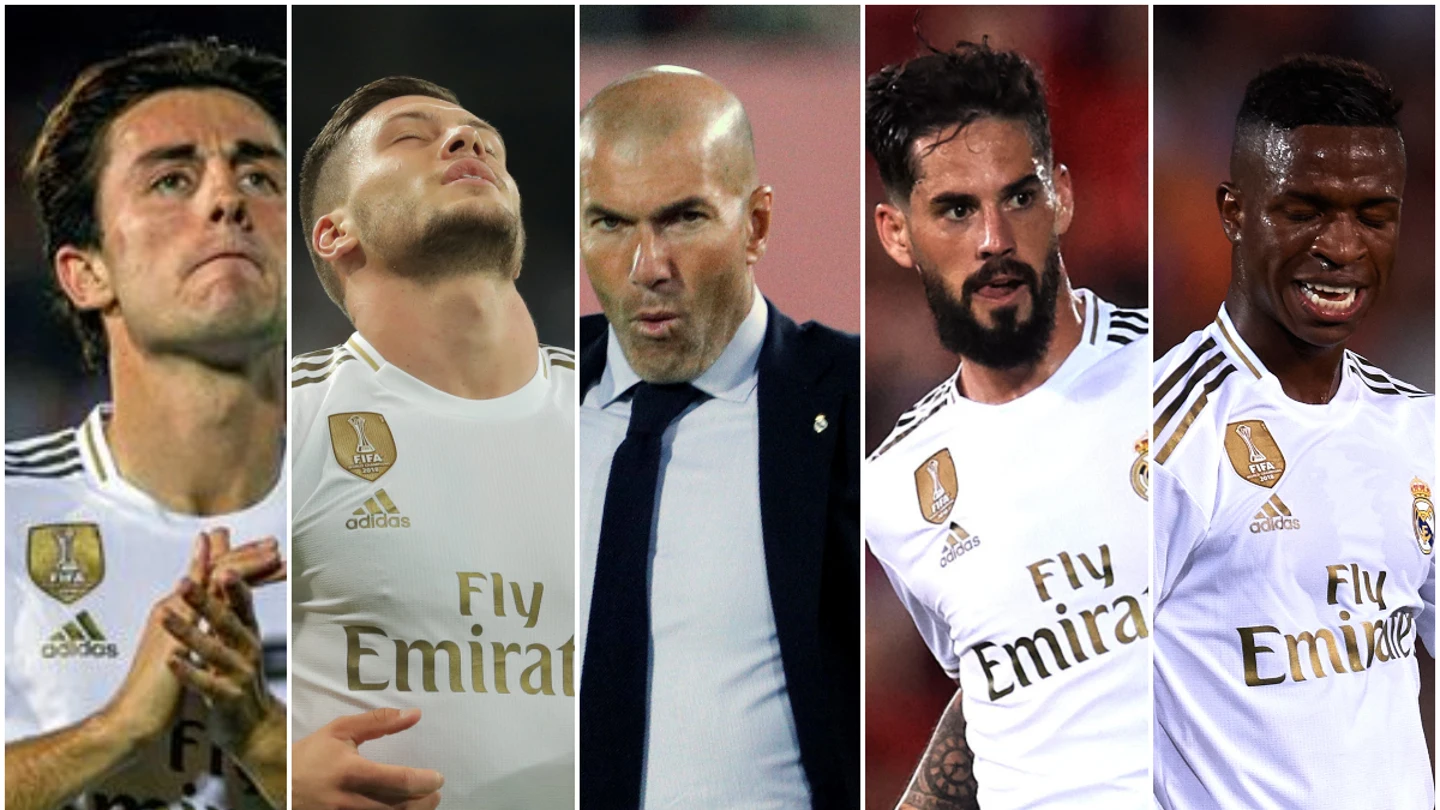 Odriozola, Jovic, Zidane, Isco y Vinicius Odriozola, Jovic, Zidane, Isco y Vinicius
