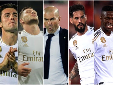 Odriozola, Jovic, Zidane, Isco y Vinicius Odriozola, Jovic, Zidane, Isco y Vinicius
