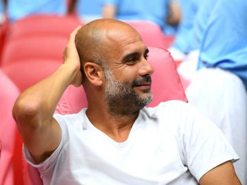 Guardiola, en un partido con el City Guardiola, en un partido con el City