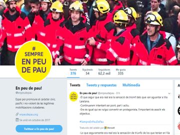 Perfil de la cuenta de Twitter de 'En Peu de Pau'. Perfil de la cuenta de Twitter de 'En Peu de Pau'.