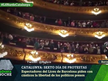 El Liceu pide la libertad de los políticos presos El Liceu pide la libertad de los políticos presos