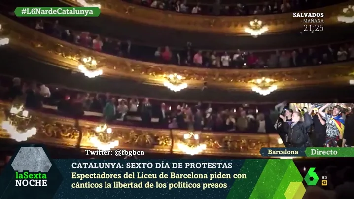 El Liceu pide la libertad de los políticos presos