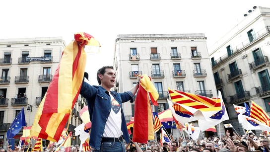 Albert Rivera en una movilización en Barcelona Albert Rivera en una movilización en Barcelona