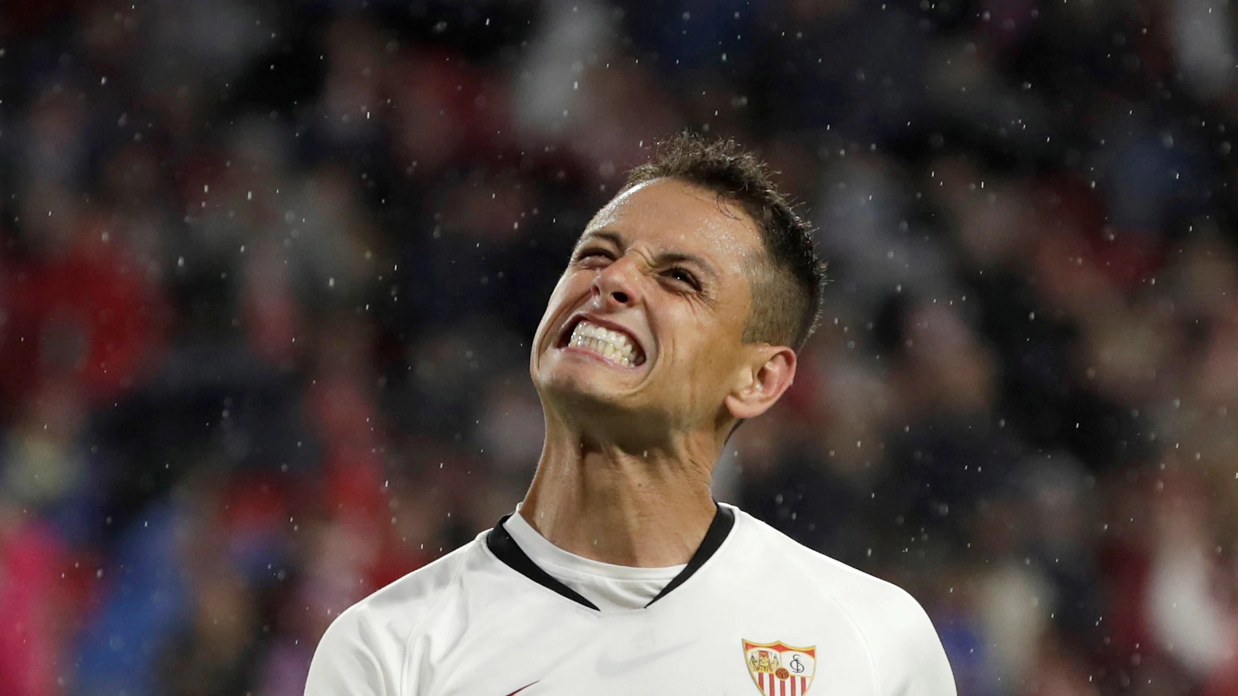 Chicharito Hernández, con el Sevilla