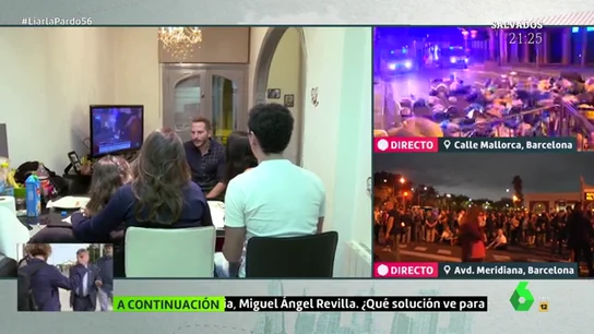 Una familia catalana habla de los disturbios desde su casa Una familia catalana habla de los disturbios desde su casa
