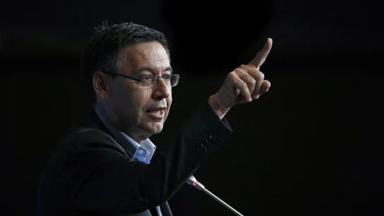 Josep María Bartomeu habla ante los medios de comunicación Josep María Bartomeu habla ante los medios de comunicación